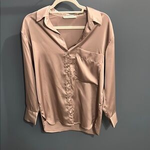 Abercrombie & Fitch Pink Button Down Shirt